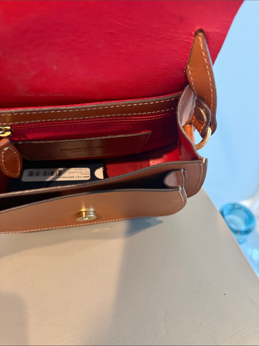 Dooney & Bourke Tan Leather Crossbody Bag - Picture 4 of 4